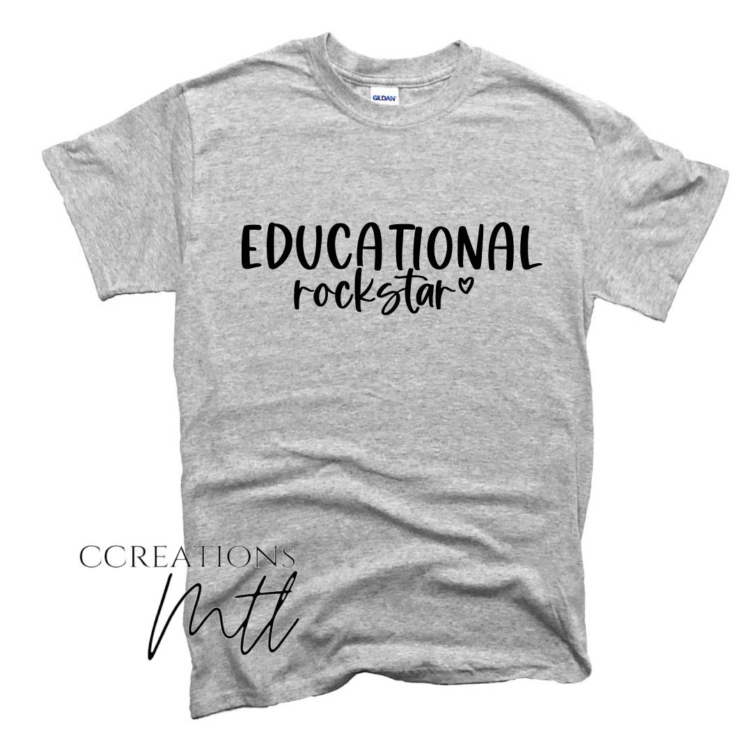 Educational Rockstar Adult T-Shirt