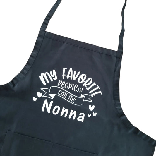 "My Favorite People Call Me Nonna" Adult Apron