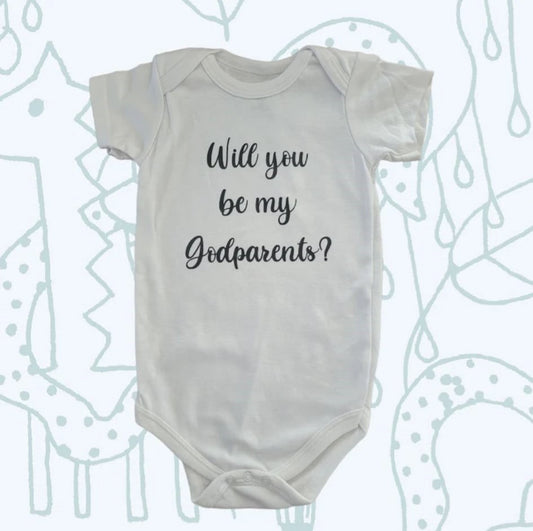 "Will You Be My Godparents?" Onesie