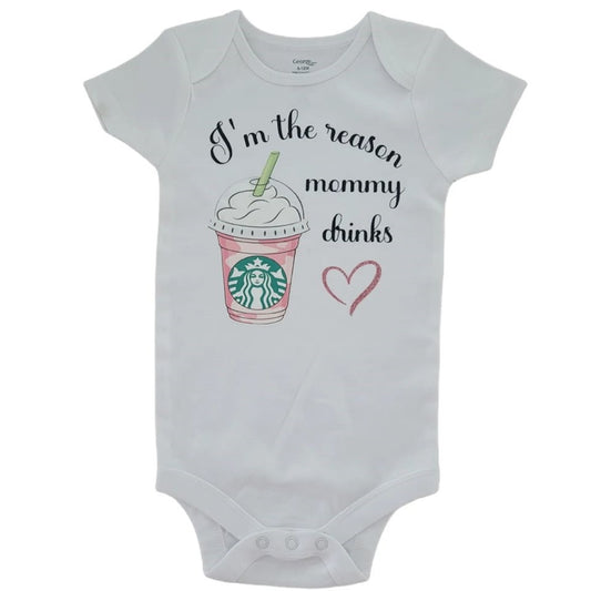 "I'm The Reason Mommy Drinks" Onesie