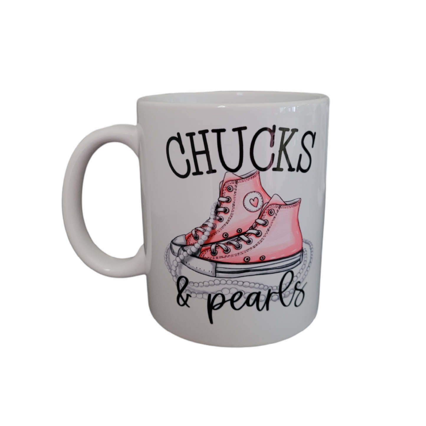 "Chucks & Pearls" Mug