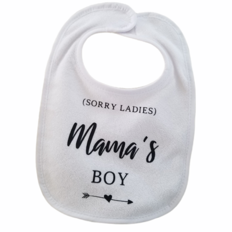 "Sorry Ladies Mama's Boy" Bib
