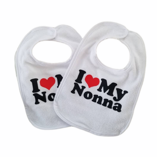 "I Love My Nonna" Bib